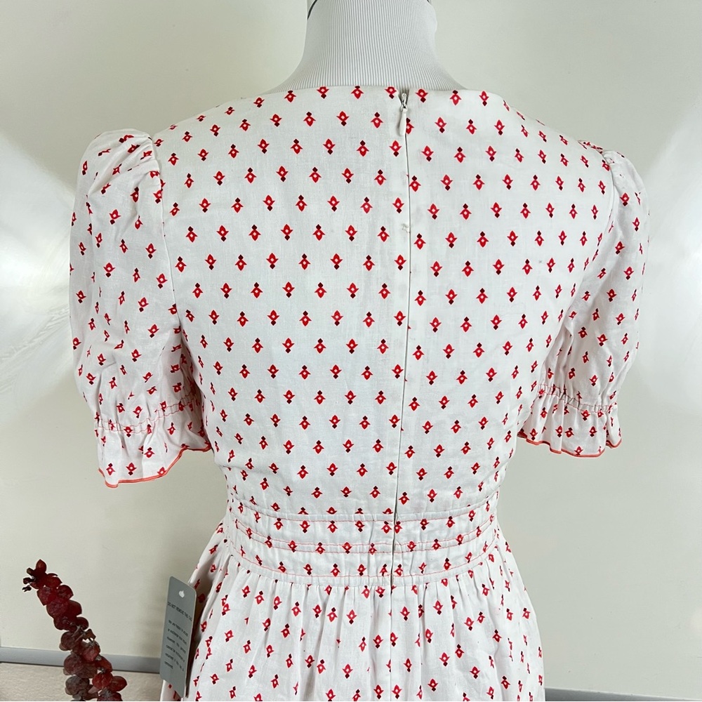 Gal Meets Glam Dorothy Linen Dress With Pockets Sz 0 Retsil $158 - Picture 7 of 13